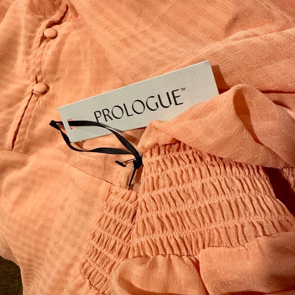 NWT Prologue by Target coral Long Sleeve hi/lo dress 1X - Picture 2 of 5